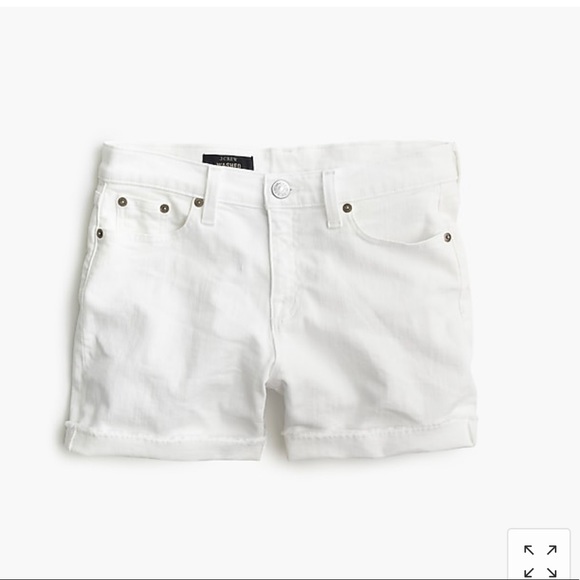 J.crew denim shorts in white